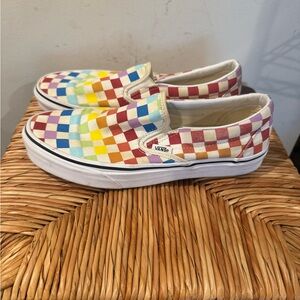 Vans Multicolor Checkered Slip-On Sneakers